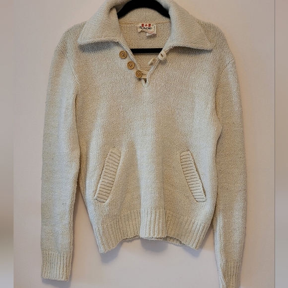 Cream Knit Pullover - Picture 1 of 6